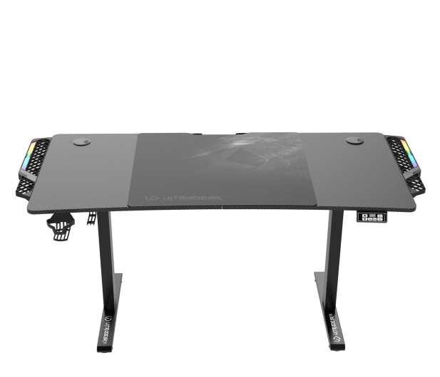 Ultradesk LEVEL V2 LED RGB (Czarne) (elektryczna regulacja) UDESK-LVALED-BB - 1133304 - zdjęcie 3